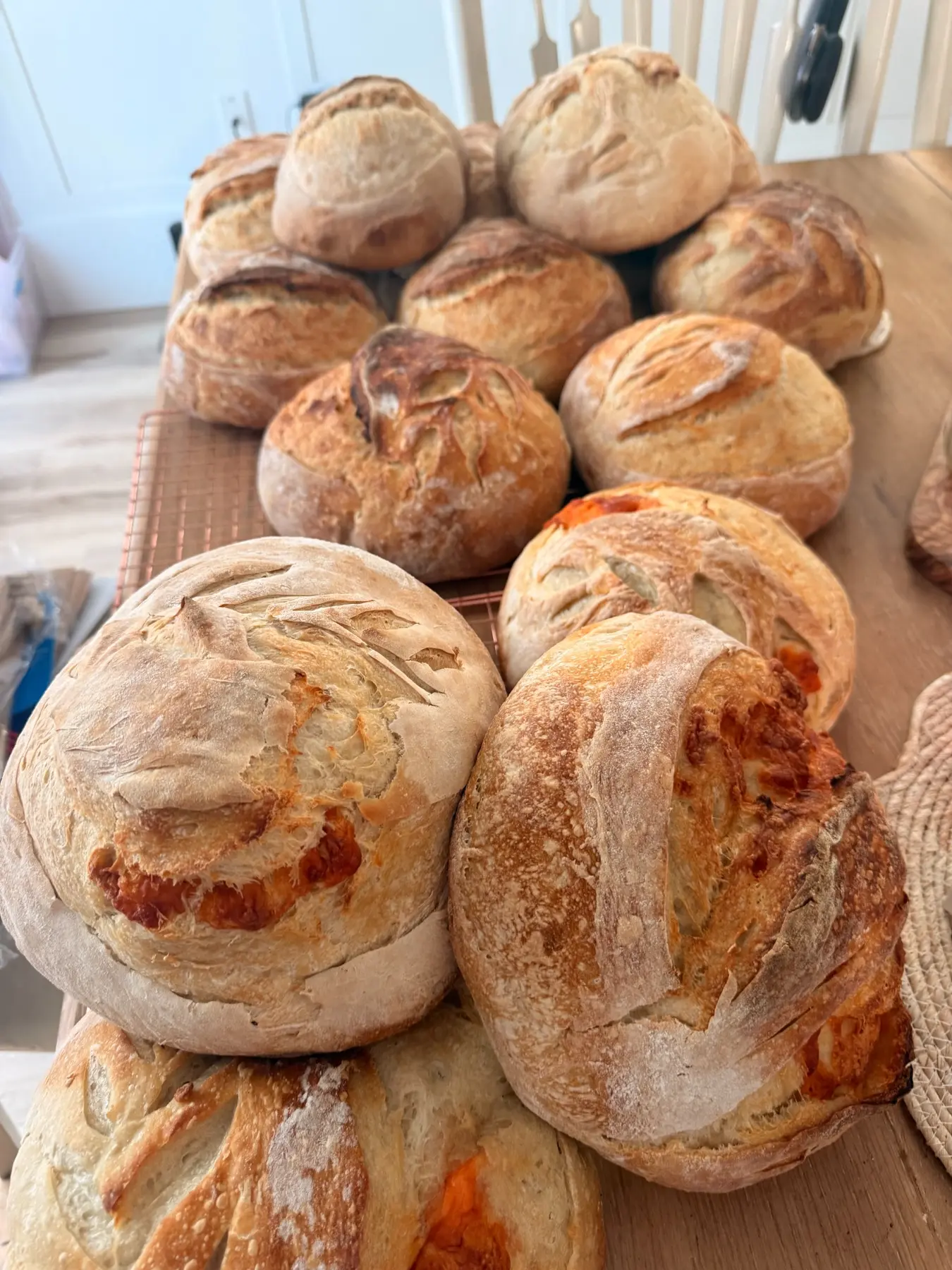 Fresh small-batch sourdough loaves